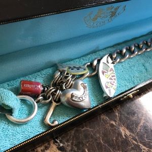 Juicy Couture silver charm bracelet